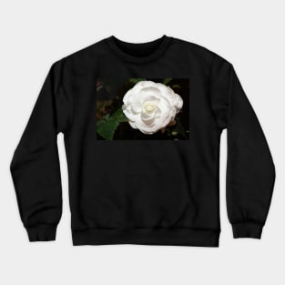 One white begonia flower. Crewneck Sweatshirt